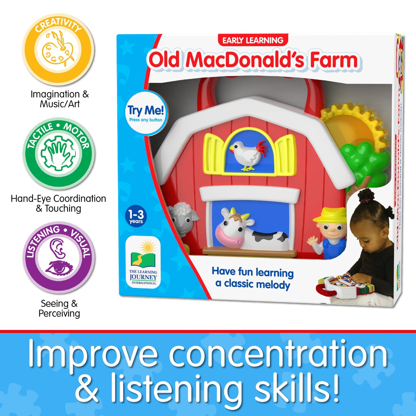 The Learning Journey: Early Learning - Old Macdonalds Farm - Baby & Toddler Toys & Gifts For Boys & Girls Ages 12 Months And Up (203996)