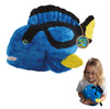 Ecobuddiez - Blue Tang From Deluxebase. 16 Inch Blue Tang Plush Toy. Eco Friendly Child Safe Blue Tang Stuffed Animal Made From