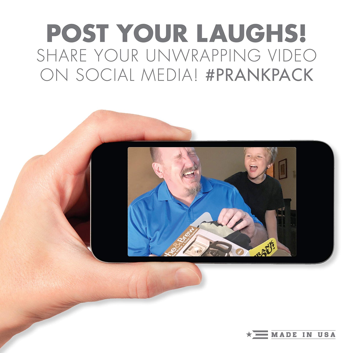 Prank Pack, Spit N Slide Prank Gift Box, Wrap Your Holiday Real Present in a Funny Authentic Prank-O Gag Present Box | Novelty