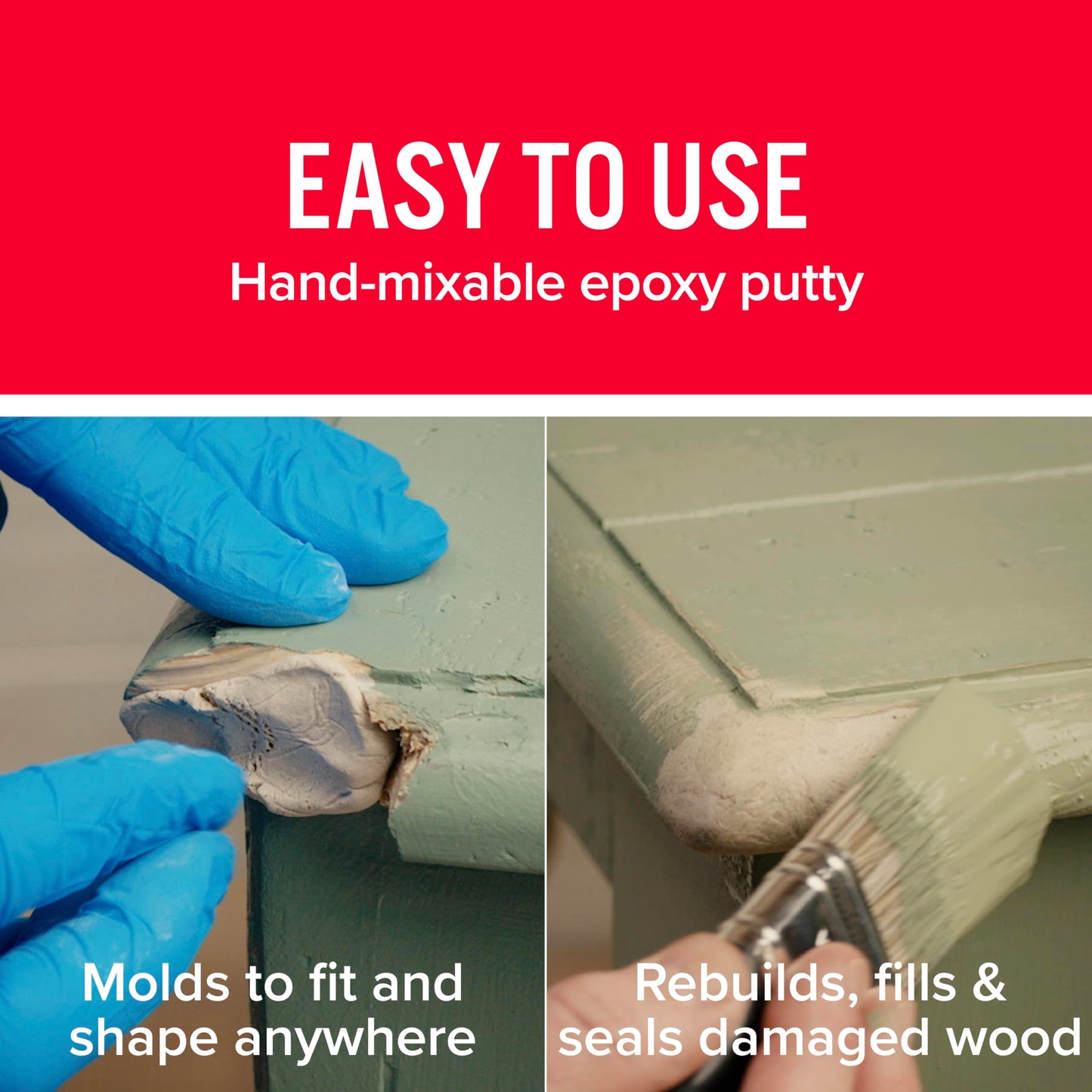 J-B Weld 8258 KwikWood Wood Repair Epoxy Putty Stick-7 inch, Beige