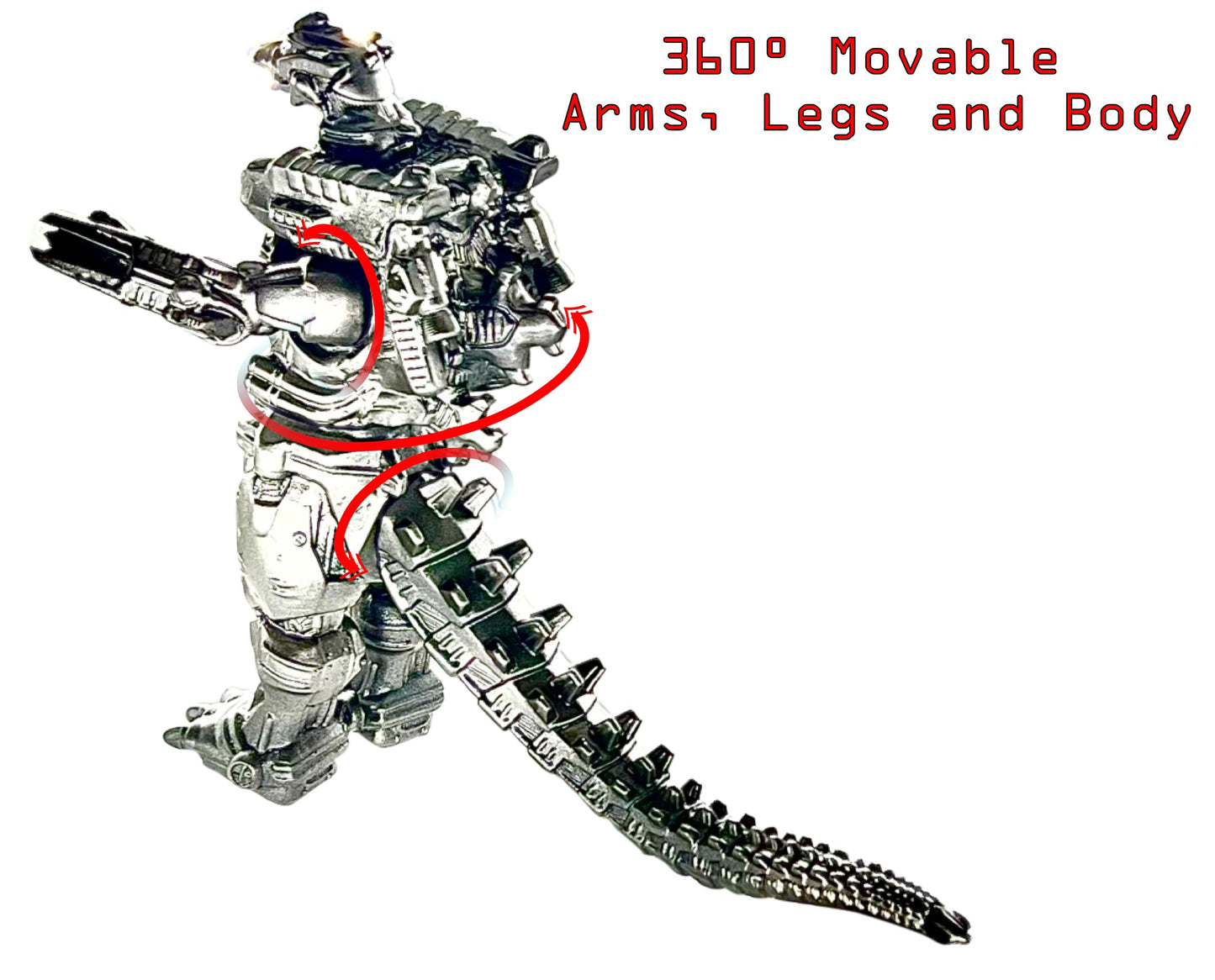 Twcare Mechagodzilla Mecha Godzilla Vs. Kong Toy Action Figure (The Superior-Armed), 2003 Movie Series Movable Joints King Of Th