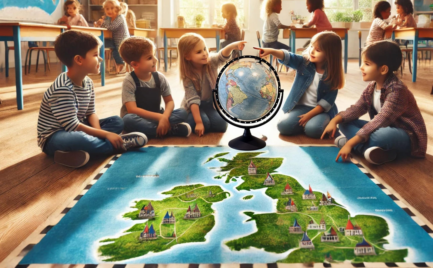 Exerz 30Cm Educational World Globe All Direction 360 Rotating - Diameter 30Cm