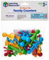 Learning Resources Family Counters Smart Pack - 24 Multi-color Tactile Learning Toys for Counting & Sorting, Ages 3+, Model LER3660