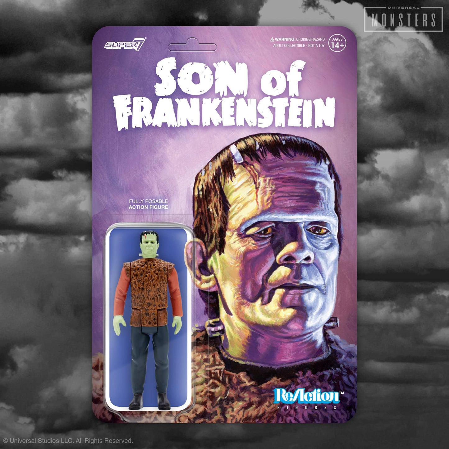 Super7 Universal Monsters Son Of Frankenstein The Monster - 3.75' Universal Monster Movies Action Figure Classic Movie Collectibles And Retro Toys