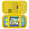 Elonbo Carrying Case for TEBIYOU/ Great Boy/ Beico Handheld Game Console Retro Video Games Portable Gaming Player Travel Storage Cover Mini Arcade Electronic Toy Holder Bag Yellow