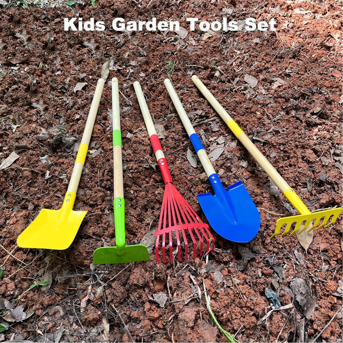 Xifando Mini Garden Tools- Kids Gardening & Lawn Care Hand Tools/Small Patio, Lawn & Garden Tools Set (Broom)