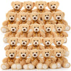 Maogolan Bulk Teddy Bear Baby Shower, 48 Packs Small Teddy Bear Stuffed Animals In Bulk,13.5 '' Small Stuffed Bears Plush For We
