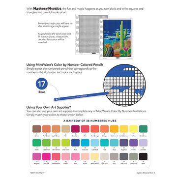 MindWare Color by Number Mystery Mosaics: (Book 9)