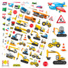 Construction Cars And Trucks Stickers 665 Counts Transportation Waterproof Car Adhesive Sticker Birthday Invitations Envelops Decorations Party Goodie Gifts Bags School Game Class Rewards