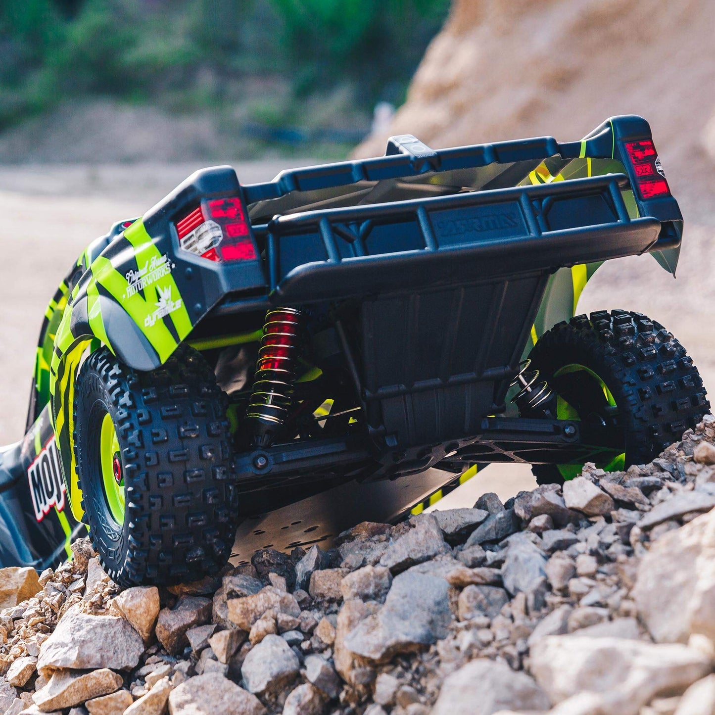 ARRMA RC Truck 1/7 Mojave 6S V2 4WD BLX Desert Truck with Spektrum Firma (Ready-to-Run), Green/Black, ARA7604V2T1