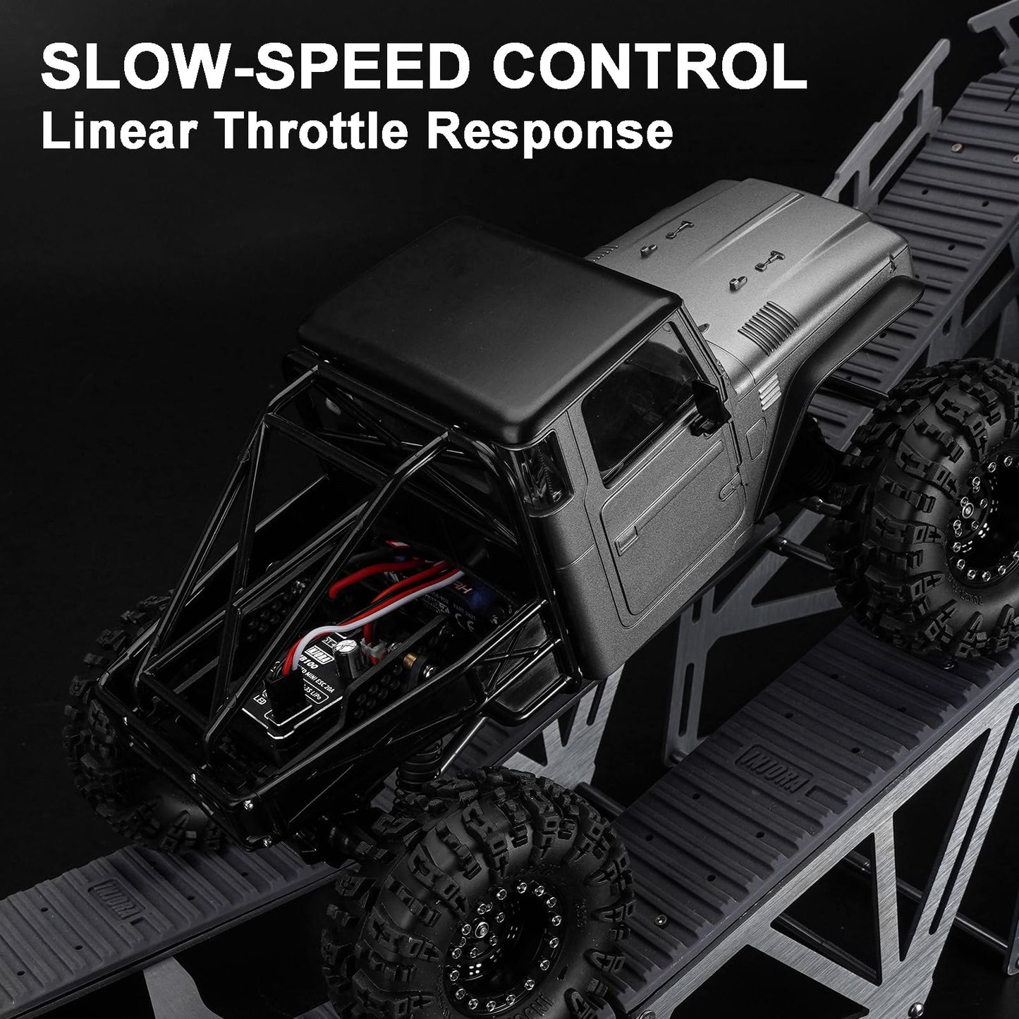 INJORA MB100-R80 20A Brushed Mini ESC for 1/24 1/18 RC Crawler Upgrade