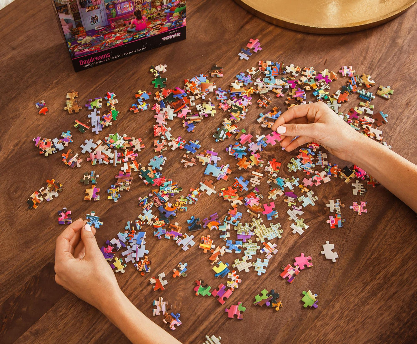 Daydreams '80s and '90s Pop Culture 1000-Piece Jigsaw Puzzle by Rachid Lotf | Educational Brain Teaser Nostalgic Retro Toys & Games for Kids Building Kit Activities | 28 x 20 Inches