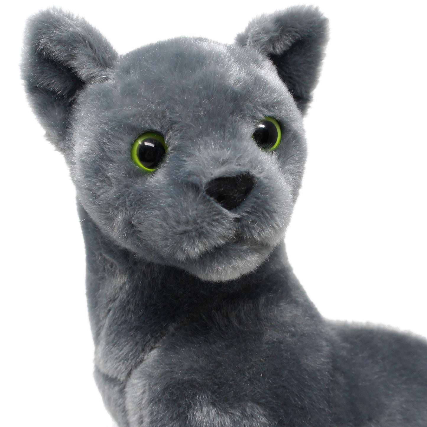 Tigerhart Rae The Russian Blue Cat - 12 Inch Grey Stuffed Animal Plush Gray Cat