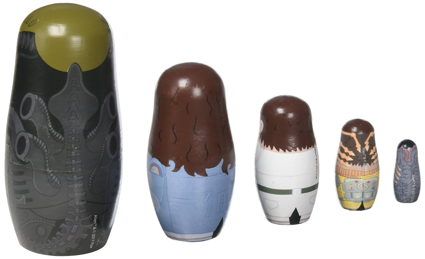 Alien Wood Nesting Dolls