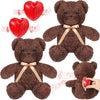 2 Pcs Bear Stuffed Animals With Voice Recorder Set, 60 Seconds Voice Sound Recorder Module 16 Inch Soft Plush Bear Cute Stuffed