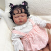 KOKOMANDY Lifelike Reborn Baby Dolls Black Girl 24 inch Dark Skin Realistic Toddler Look Real African American Biracial Reborn B