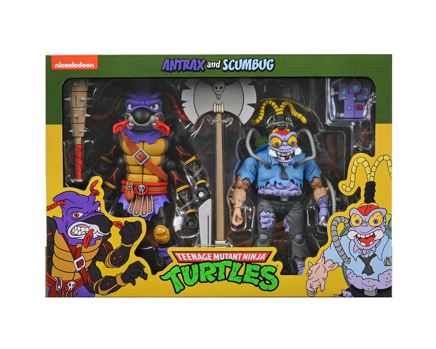 NECA Teenage Mutant Ninja Turtles 7 Scale Antrax & Scumbug Collectible Action Figures Set