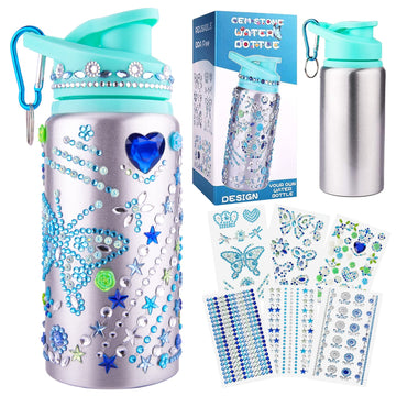 Gift For Girls, Decorate Create Your Own Water Bottle Kits For Girls, Girls Diy Arts And Crafts Kits Supplies Toys For Children