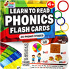Phonics Flash Cards - Learn To Read In 20 Phonic Stages - Digraphs Cvc Blends Long Vowel Sounds - Phonics Games For Kids Ages 4-8 Kindergarten First Second Grade Homeschool Educational