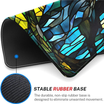 MTG MAT, 24'' x 14'' MTG Playmats Stitched Edges for MTG TCG Trading Card Smooth Rubber Surface Anti-Slip Mouse Pad with Storage