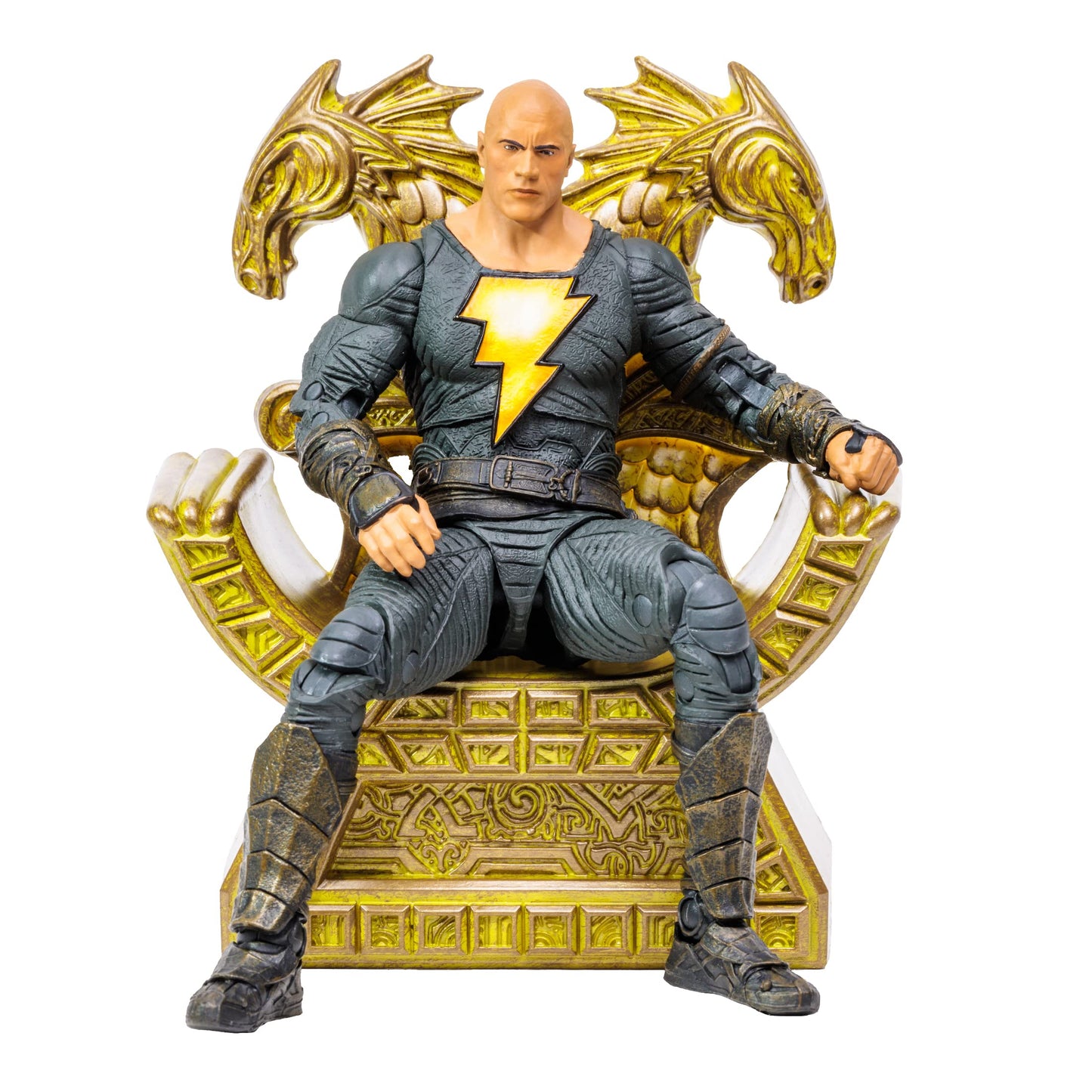 Mcfarlane - Dc Black Adam Movie 7 Figures - Black Adam Variant With Throne