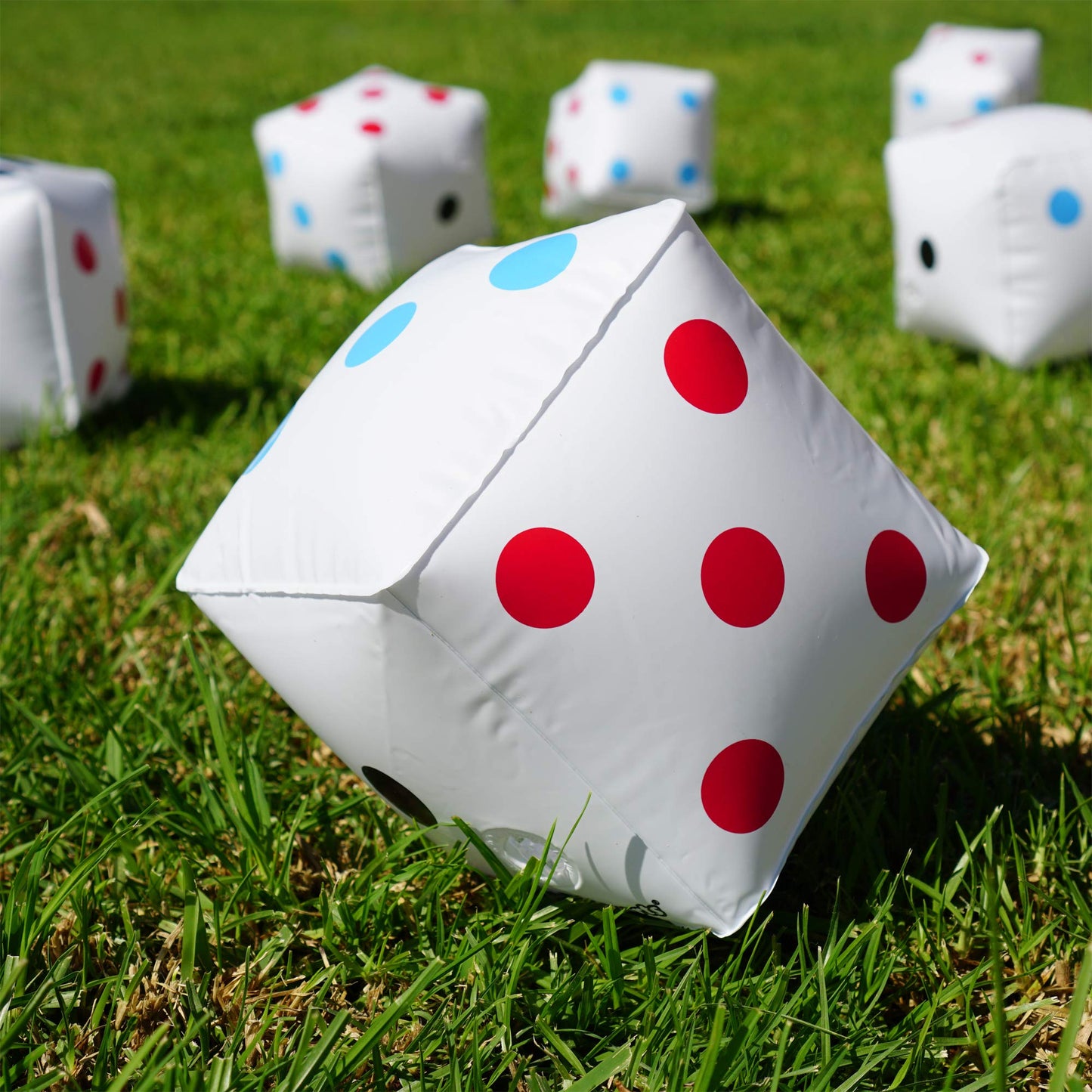 Gosports 6 Pack Giant Inflatable Dice 6 Pack With Tote Bag - 6 Inch Size