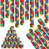 Color Brick Party Favors Kids Slap Bracelet Building Block Snap Bracelets Party Supplies for Boys Girls Party Birthday Stuffing(