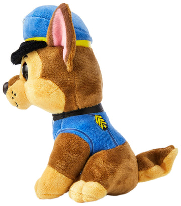 Ty Paw Patrol Plush Toy - Chase with Glitter Eyes, 15 cm, Blue Multicolor, Model 41208