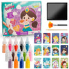 Tnoone Sand Art Kits For Kids,Crafts For Girls Ages 6-8,Princess Sand Art Pictures,Diy Crafts Toys For Girls,Color Sand Painting