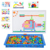 Kidology Diy Mushroom Pegboard Toy | Colorful Nails For Creative Mosaic Art | Fun Learning Puzzle For Kids Ages 3+ | Boosts Moto