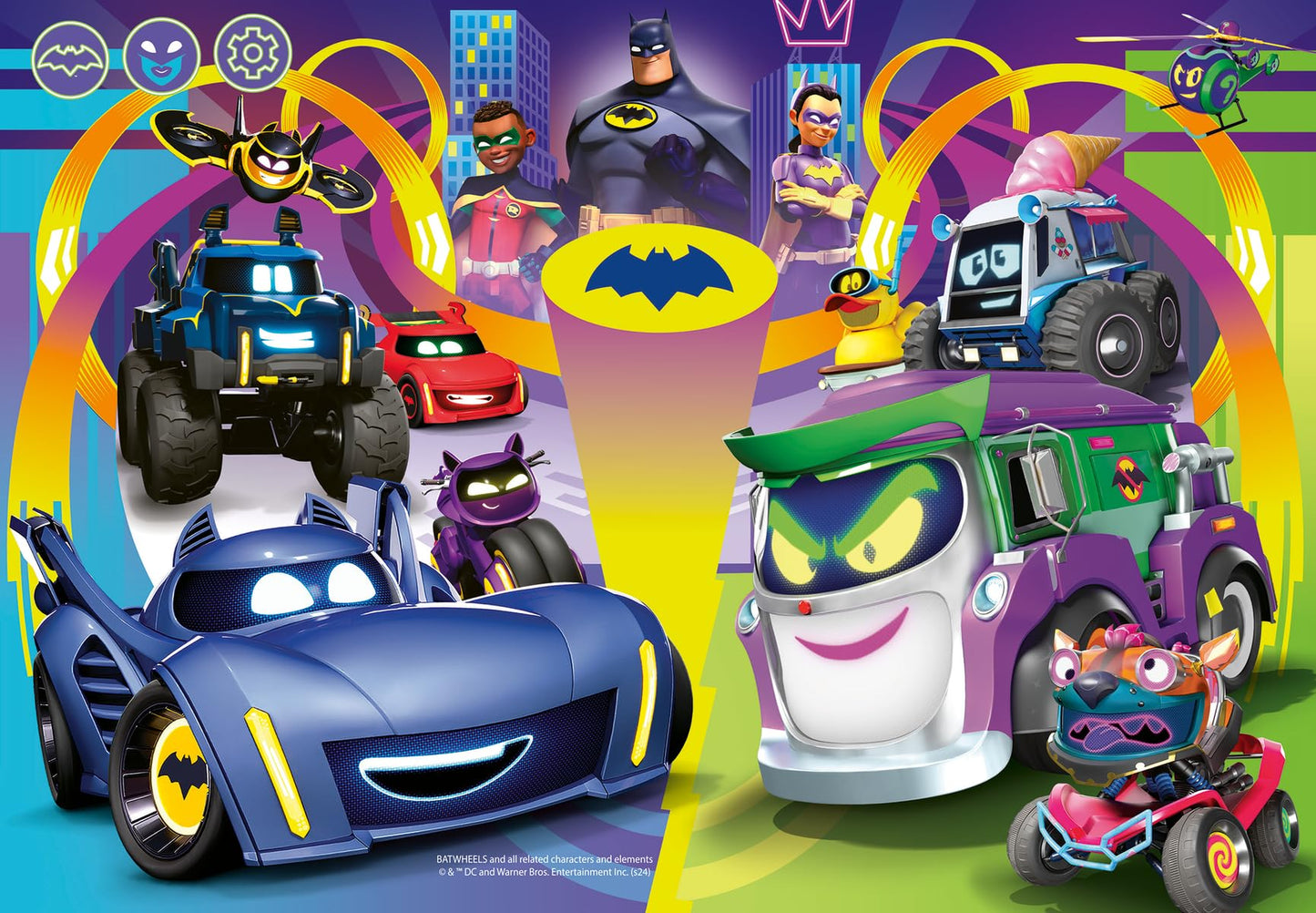 Ravensburger Batwheels 2X24 Piece Jigsaw Puzzle For Kids - Every Piece Is Unique, Pieces Fit Together Perfectly