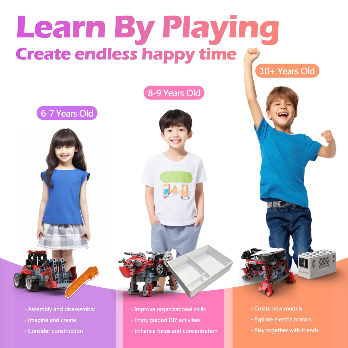 8 In 1 Stem Kits For Kids Age 6-8, Diy Electronic Monster Truck Building Kit, Stem Toys For Boys Craft Projects 8-10, Build Robot Diy Activity For Ages 6 7 8 9 10 11 12 + Years