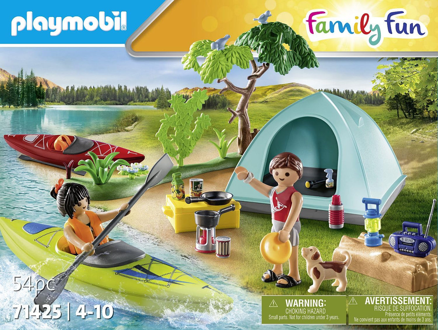 Playmobil Camping with Kayaks Set - Multicolor, One Size Adventure Play for Kids