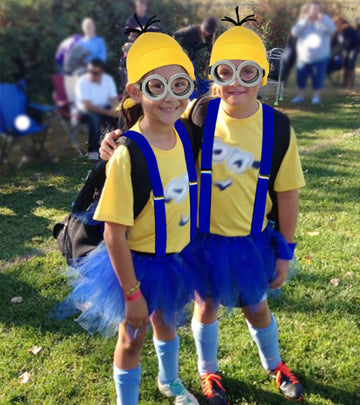 Wishten 5 Pcs Halloween Costume For Kids Girls,Goggles/Beanie/Tutu Skirt/Suspenders/Gloves Halloween Costume Accessories