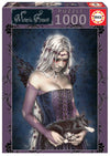 Educa 1000 Piece Puzzle - Angel of The Death by Victoria Francés, Cardboard, Model 19027