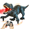 Remote Control Robot Dinosaur Toys For Kids 5-7,2.4G Electronic Rc Walking Dinosaur Pet For Boys 4-7 With Spray & Light & Roar,L
