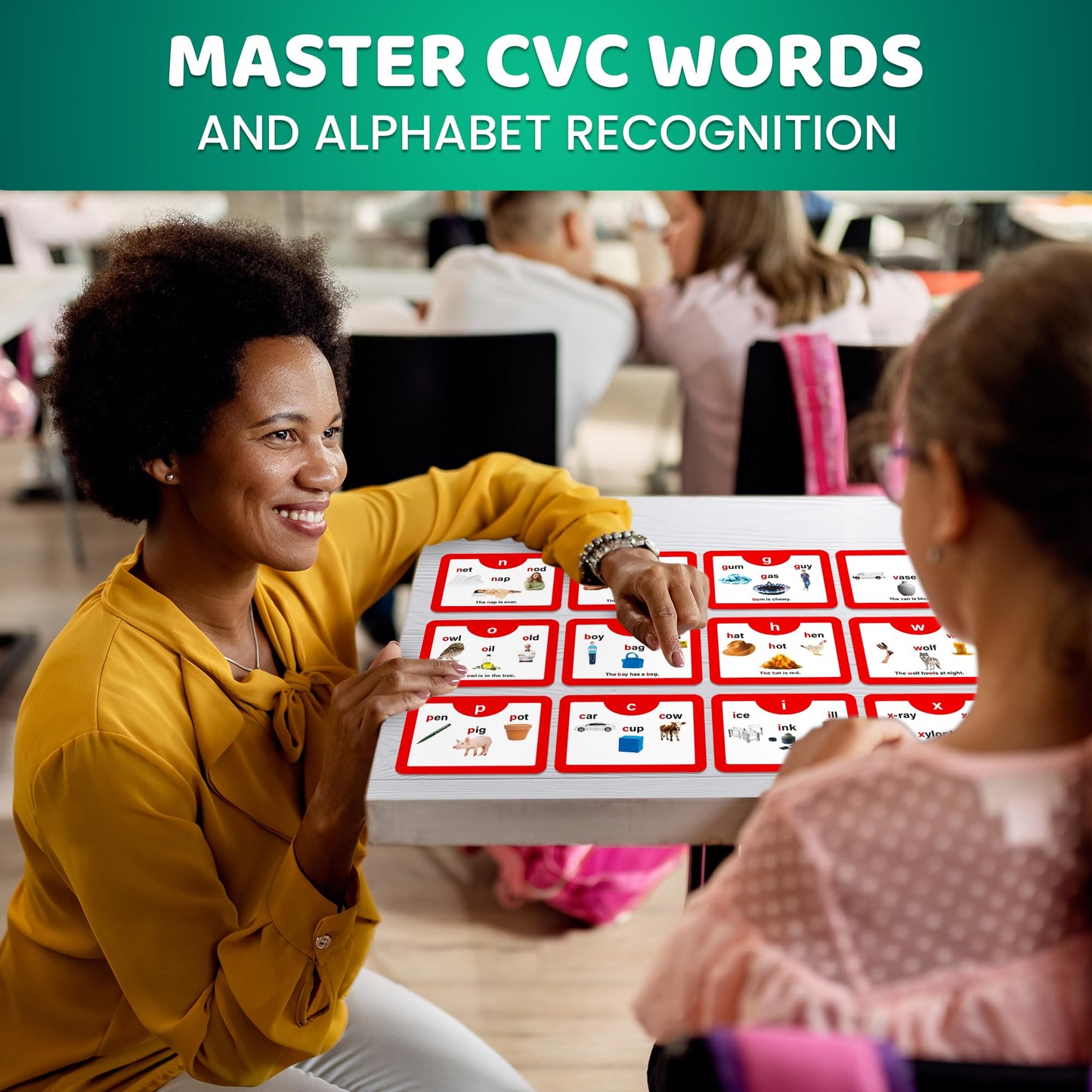 Quokka English Alphabet Cvc Flash Cards | Learn To Read Cards For Kids Ages 3-5 And 4-8 | Phonics Cards For Toddlers 2-4 Years And Kindergarten | Reading Tools For Early Literacy & Phonemic Awareness