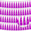 4P Hot Pink Foil Fringe Tassel Banner Garland Metallic Tinsel Streamers Wall Hanging Curtain Backdrop Banners for Parade Floats,