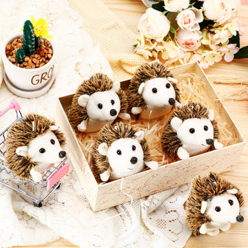 12 Pcs Mini Hedgehog Bulk Plush Stuffed Animal 4 Inch Hedgehog Plush Stuffed Toy Easter Decoration Diy Keychain Accessories Kid