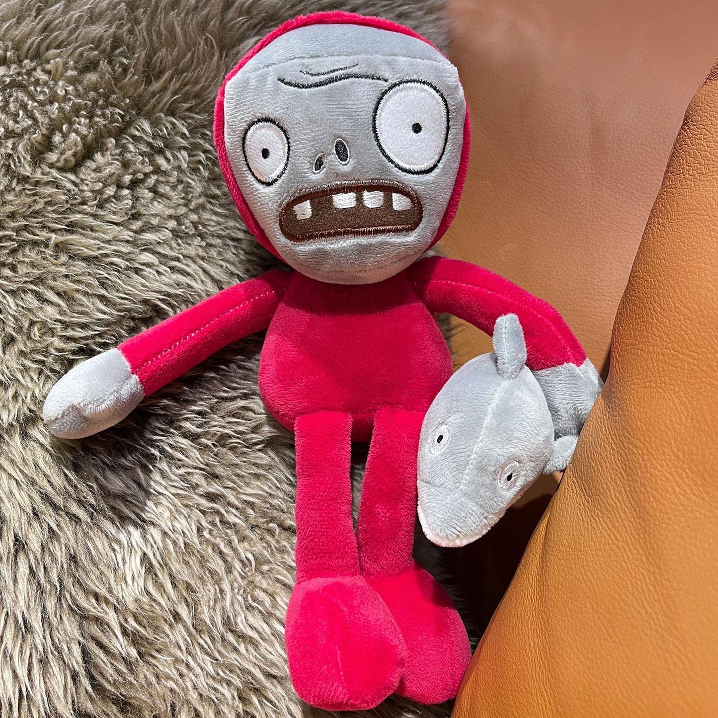 Dyharnsty 3Pcs Plants Vs Zombies Plush Toys Zombie Sets,Brown Zombies Soft Figure Doll Plants Vs Zombies Toys Pvz Plush For Birt