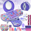 Kids Makeup Sets for Girls - 66 PCS Makeup for Kids with Dresser Vanity Case, Washable and Safe Girls Makeup Sets Ages 3-12, Chr
