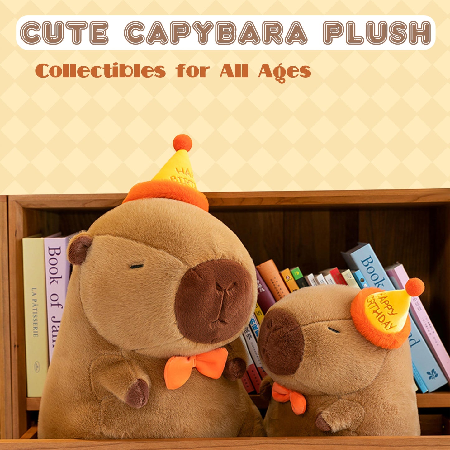 Txdrra Cute Plush Toy, Soft Brown Capybara, 17 Inches - Perfect For Girls & Boys (Birthday Gift)