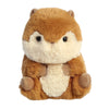 Aurora Round Rolly Pet Romper Chipmunk Stuffed Animal - Adorable Companions - On-The-Go Fun - Brown 5 Inches