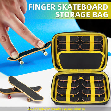 Mgznmty Portable Storage Case For Teck Deck Ultra Dlx Finger Skateboards, Fingerboard Carrying Case Compatible With 16 Pcs Tech