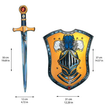 Liontouch - Mystery Knight Toy decorative replica blade & Shield for Boys - Age 3-8 Years | Medieval Play Set in Durable & Safe Foam for Kids Pretend Play | Safe & Battle Accessories for Dress Up & Costumes