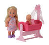 Simba Evi Love Doll Cradle - Pink Kunststoff Baby Doll Bed, Model 1.05736E+11
