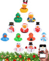 Jeep Ducks For Ducking (12 Pieces) - Christmas Ducks For Jeeps - 2' Christmas Themed Rubber Ducks Jeep Ducking - Plus Official Duck Duck Jeep Mobile App - Kid'S Party Favor