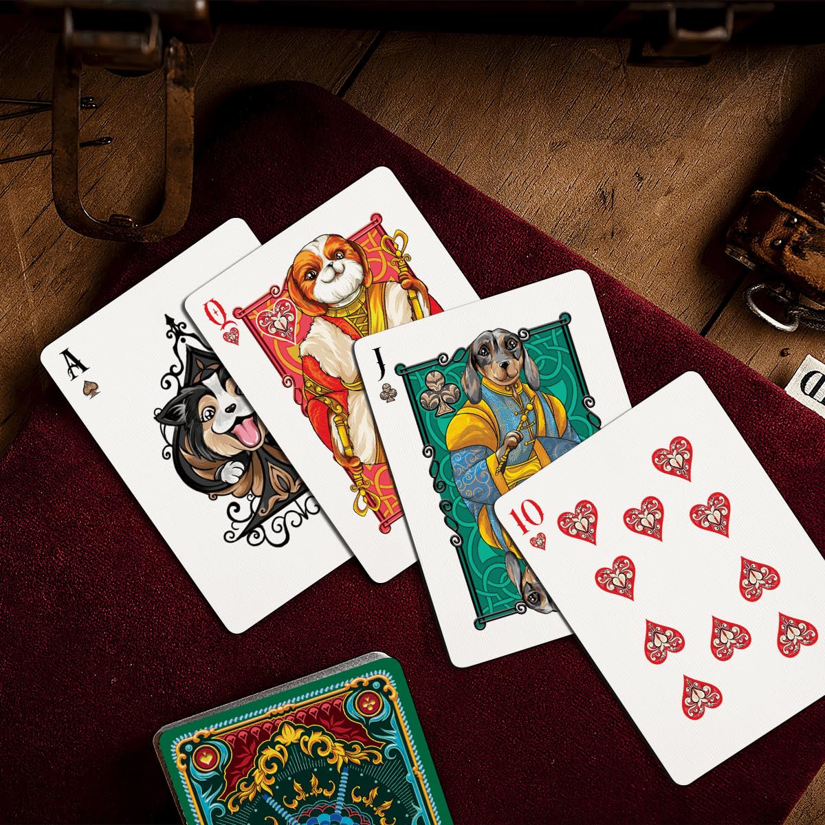 99Fox Loyal Dog Playing Cards For Adults Teens Family Royalty Animal Themed Card Gifts