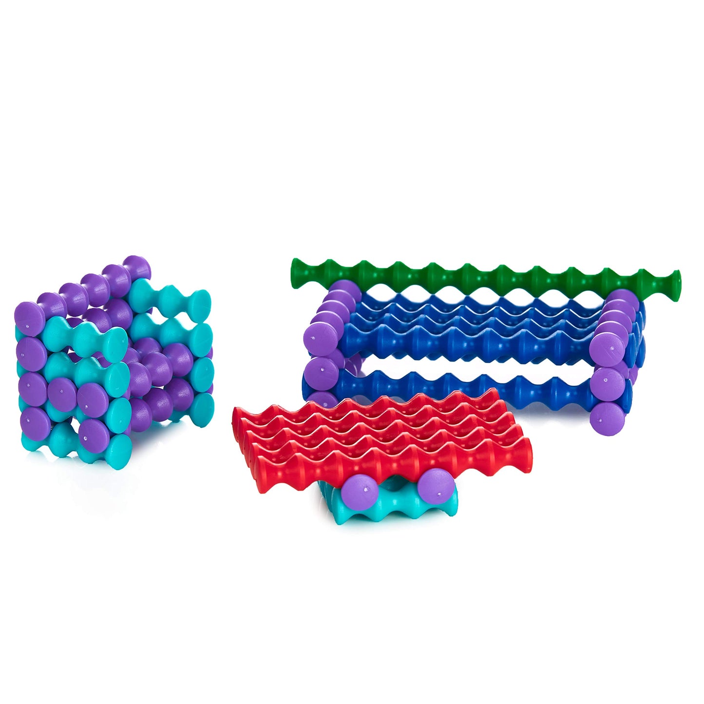 Playstix Flexible Set Construction Toy Building Blocks 68 Piece Kit