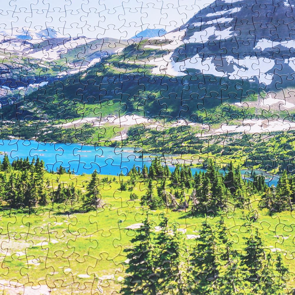 Beduke Jigsaw Puzzles For Adults 1000 Pieces Glacier National Park 1000 Piece Puzzle Thick Sturdy Precise Interlocking Age 14+ Family Game
